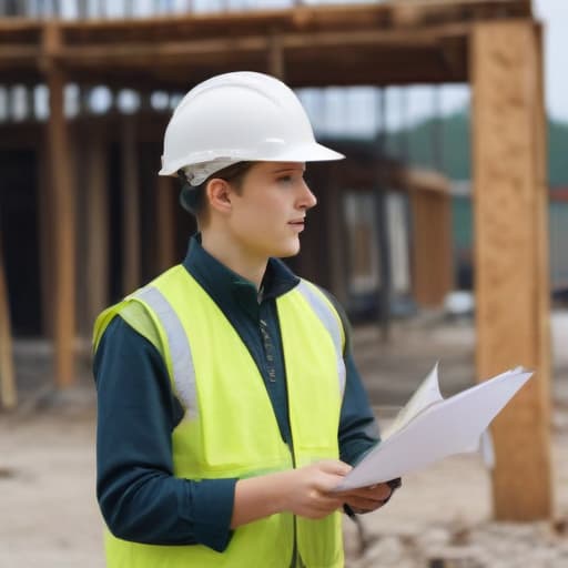 A generic local business related image of a person at work on Construction Company