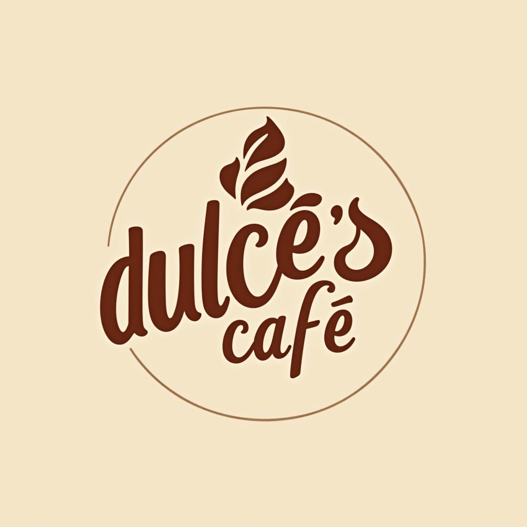  design a logo, , with the text 'dulce’s café '.