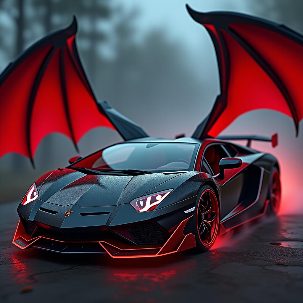  venom near his venomized lamborghini