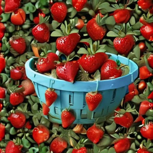 Basket of strawberries