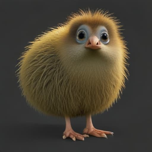 Kiwi flightless bird animated 3d pretty funny