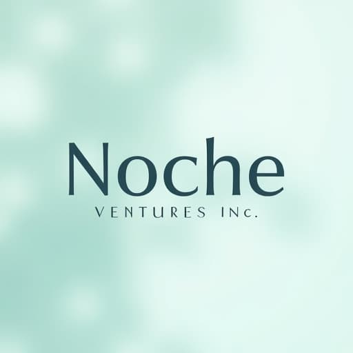  prompt for text to image api: "create a professional logo for 'noche ventures inc.', a business that specializes in skincare. the logo should reflect the theme of a business venture with a focus on skincare. please design a logo that is sleek, modern, and embodies the essence of a high end skincare brand. avoid using any human figures or inappropriate content. instead, incorporate abstract shapes or symbols that represent skincare, beauty, and business growth. the color scheme should be sophisticated and conducive to a skincare brand, with possible hues of blue, white, or green. the logo type is open to interpretation, but it should be readable and memorable. emphasize the brand name 'noche ventures inc.' in the design, ensuring it is prom hyperrealistic, full body, detailed clothing, highly detailed, cinematic lighting, stunningly beautiful, intricate, sharp focus, f/1. 8, 85mm, (centered image composition), (professionally color graded), ((bright soft diffused light)), volumetric fog, trending on instagram, trending on tumblr, HDR 4K, 8K