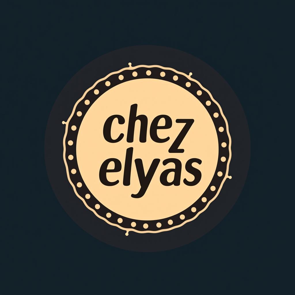  design a logo, , with the text 'chez elyas'.