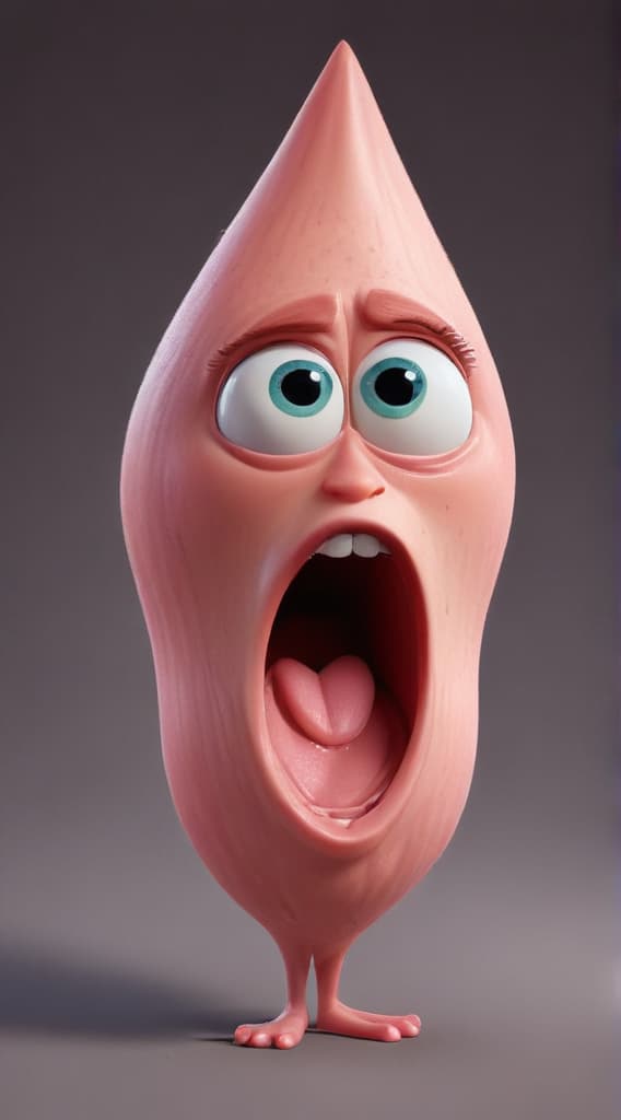 Vulva, Pixar, 3D, Cartoon, Style