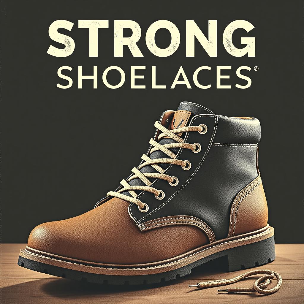  unique, original, and interesting advertisement for strong shoelaces.