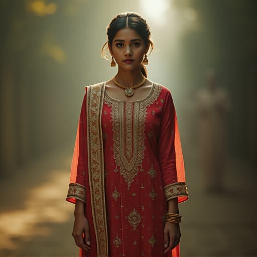  a indian kurti with big milkey  hyperrealistic, full body, detailed clothing, highly detailed, cinematic lighting, stunningly beautiful, intricate, sharp focus, f/1. 8, 85mm, (centered image composition), (professionally color graded), ((bright soft diffused light)), volumetric fog, trending on instagram, trending on tumblr, HDR 4K, 8K