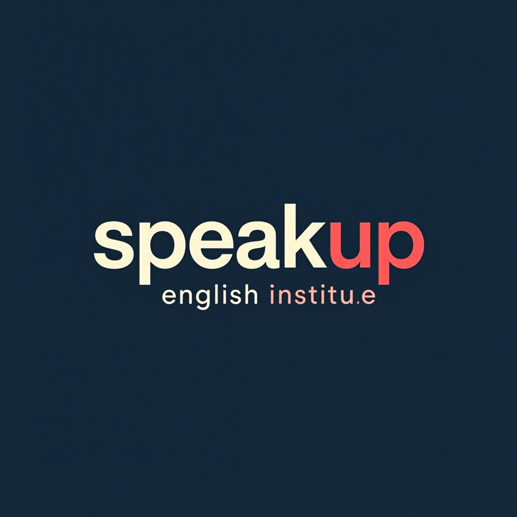  design a logo, education , with the text 'speakup english institute '.