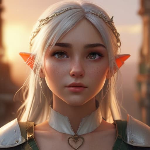 mdjrny-v4 style photo of a ultra realistic elf pretty girl, dramatic light, pale sunrise, battered, low angle, trending on artstation, focused, extreme details, unreal engine 5, cinematic, masterpiece, art by studio ghibli, intricate artwork by john william turner, sharp, cartoon, , Glowing