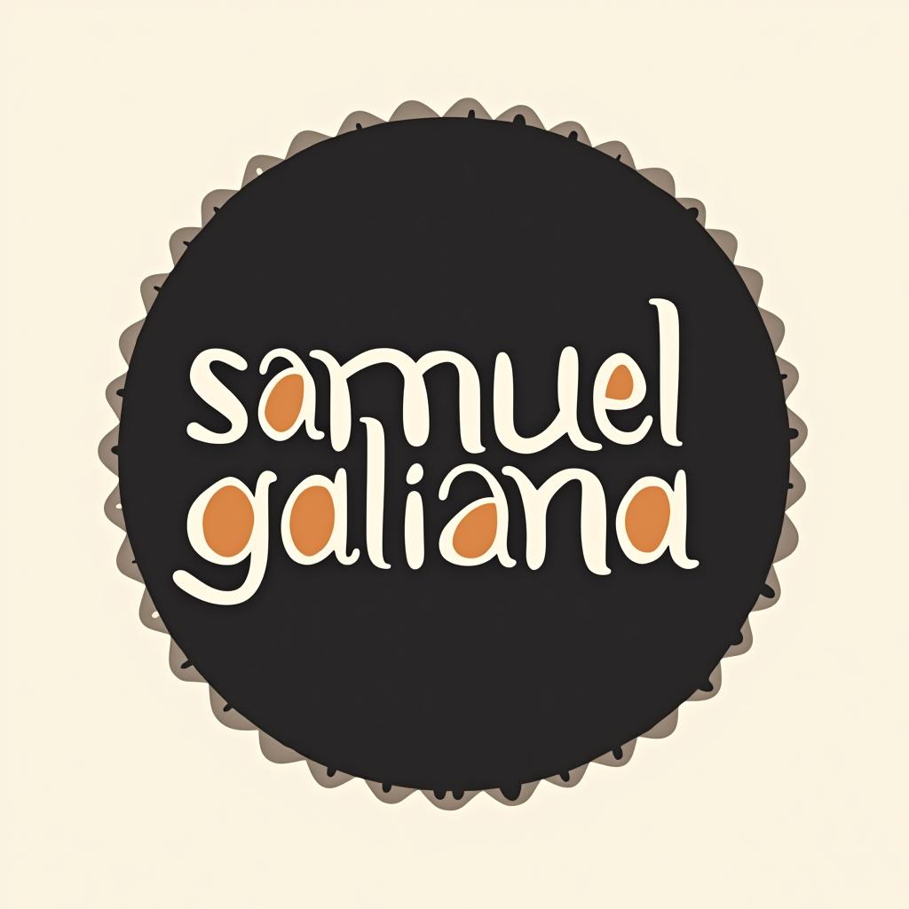  design a logo, , with the text 'samuel galiana '.