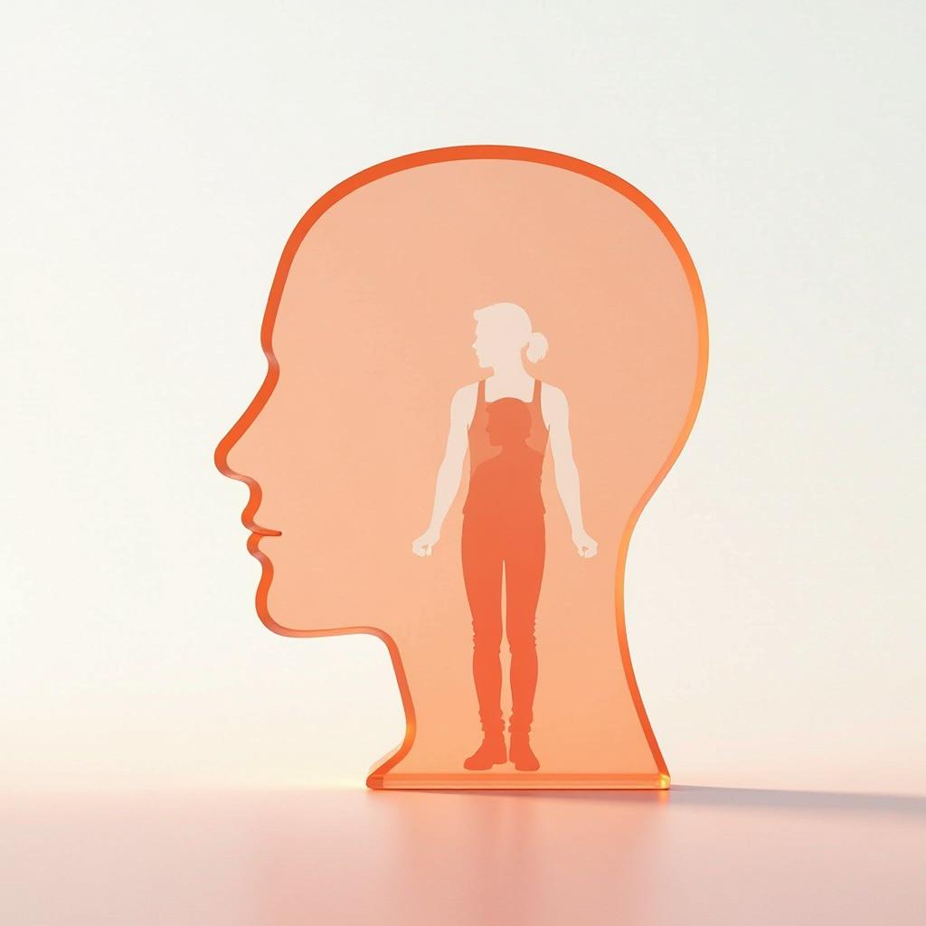  [silhouette psychology of thoughts inside the icon] [[[small icon1:3]]], peach gradient, white background, frosted glass, transparent sense of science and technology, ultra minimalist appearance, bright color, studio lighting, peach and white background, industrial design, a wealth of details, ultra high definition, dribble, pinterest, ray tracing, isometric view, blender, c4d, oc renderer v 6.0 style raw