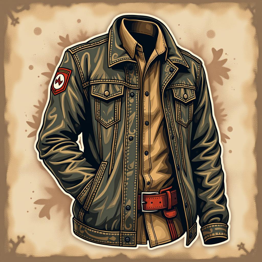  vintage clothing, (logo:1.15), hq, hightly detailed, 4k