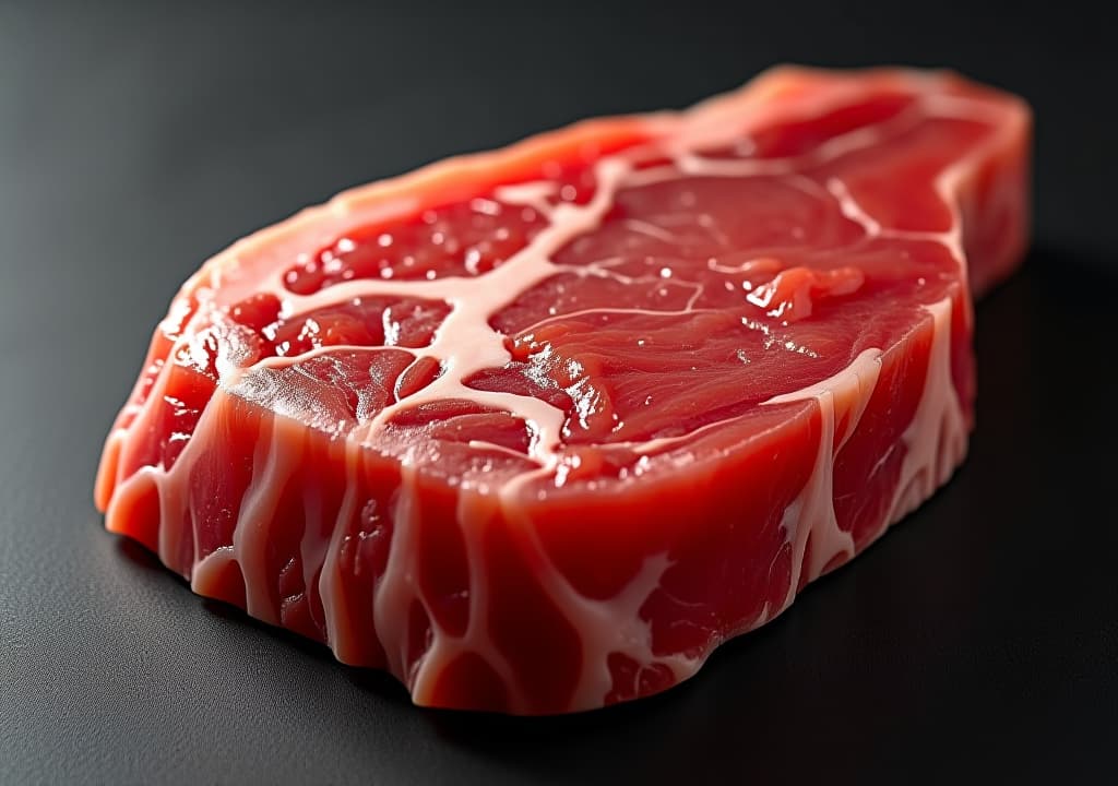  raw red meat with copy space