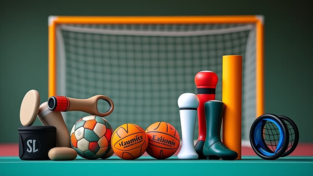  handball equipment: essential gear for playing and training, including balls, goalposts, and protective gear