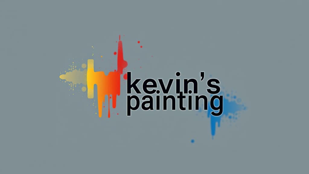  design a logo, in a minimalism style. painting service, with the text 'kevin’s painting '.