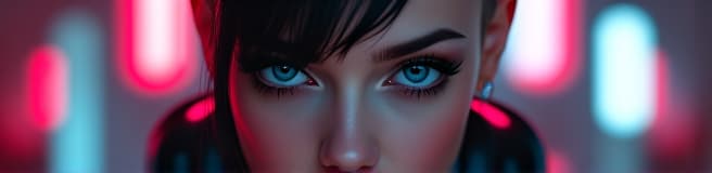  ultra realistic close up portrait ((beautiful pale cyberpunk female with heavy black eyeliner)), blue eyes, shaved side haircut, hyper detail, cinematic lighting, magic neon, dark red city, canon eos r3, nikon, f/1.4, iso 200, 1/160s, 8k, raw, unedited, symmetrical balance, in frame, 8k hyperrealistic, full body, detailed clothing, highly detailed, cinematic lighting, stunningly beautiful, intricate, sharp focus, f/1. 8, 85mm, (centered image composition), (professionally color graded), ((bright soft diffused light)), volumetric fog, trending on instagram, trending on tumblr, HDR 4K, 8K