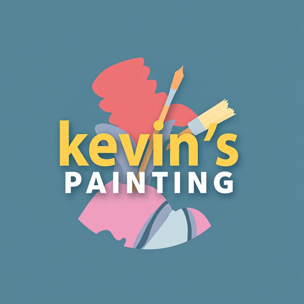  design a logo, in a minimalism style. painting service, with the text 'kevin’s painting '.