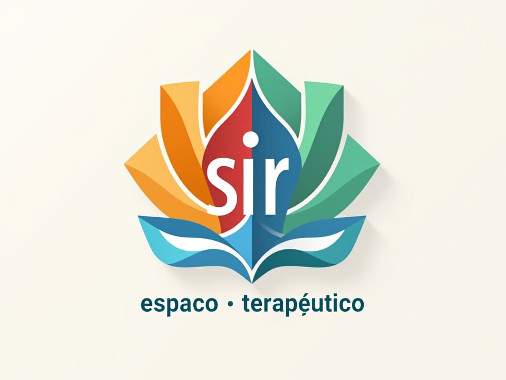  design a logo, in a origami style. clínica multidisciplinar de psicologia e psicopedagogia , with the text 'espaço terapêutico sir '.