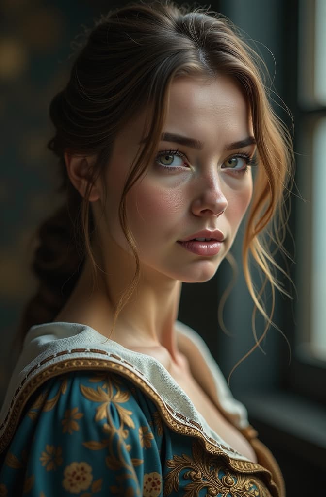  szakács alida, realistic, portrait, art by donato giancola and greg rutkowski, realistic face, digital art, trending on artstation hyperrealistic, full body, detailed clothing, highly detailed, cinematic lighting, stunningly beautiful, intricate, sharp focus, f/1. 8, 85mm, (centered image composition), (professionally color graded), ((bright soft diffused light)), volumetric fog, trending on instagram, trending on tumblr, HDR 4K, 8K