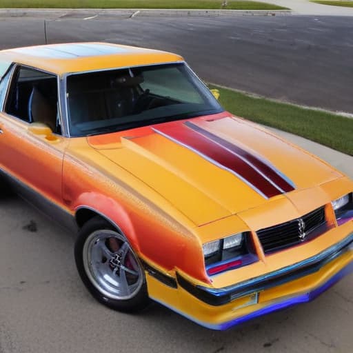 1986 cutlass cowl hood with sunset color wrap