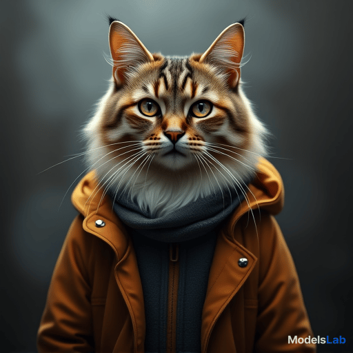  cat hyperrealistic, full body, detailed clothing, highly detailed, cinematic lighting, stunningly beautiful, intricate, sharp focus, f/1. 8, 85mm, (centered image composition), (professionally color graded), ((bright soft diffused light)), volumetric fog, trending on instagram, trending on tumblr, HDR 4K, 8K