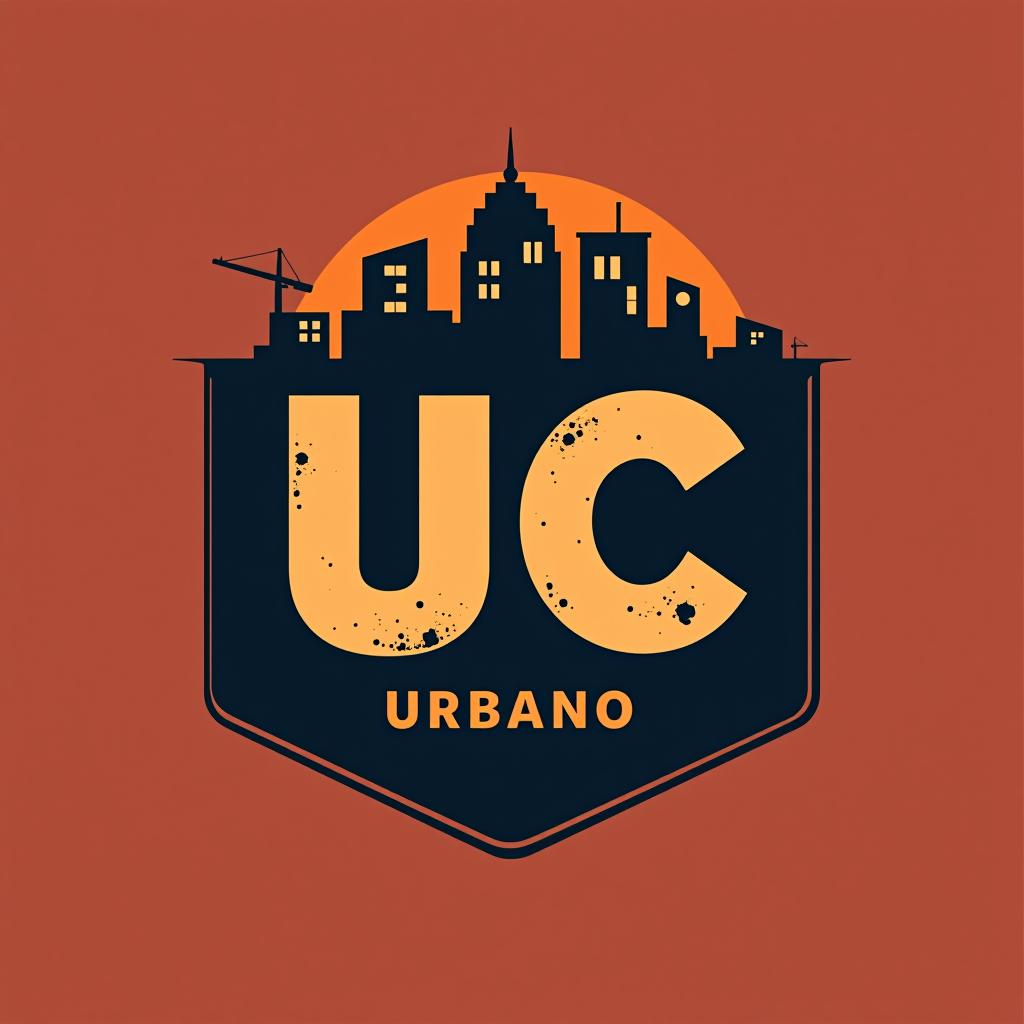  design a logo, logo urbano con las letras uc