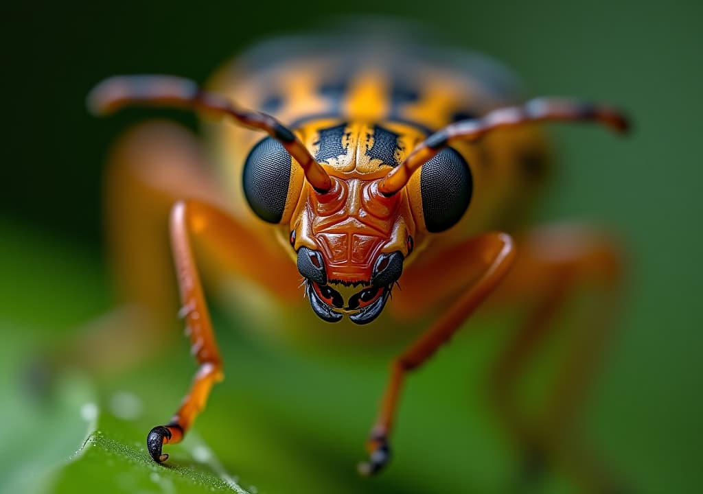  a close up of a bug