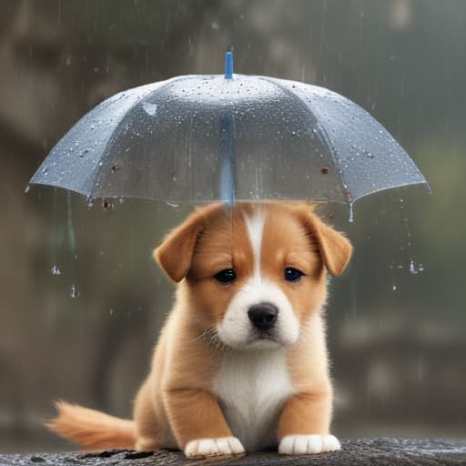 Create a picture “it’s raining cats and dogs”