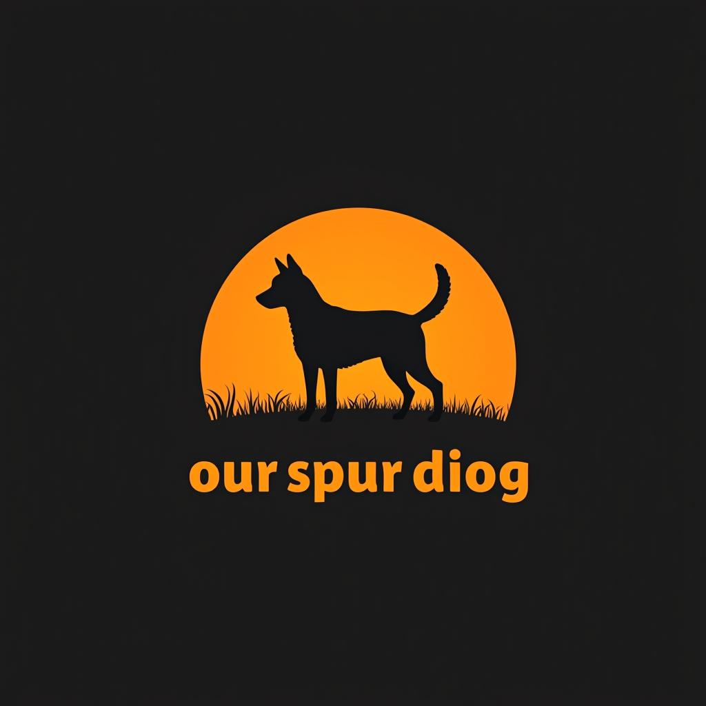  design a logo, sun, with the text 'sunny spur dog training '.