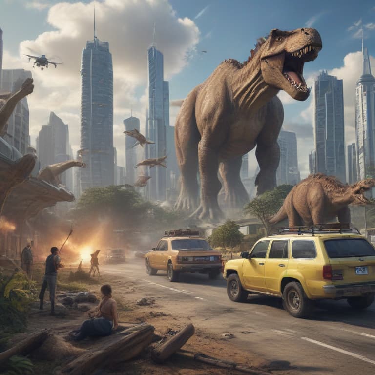 Imagine a scene where a prehistoric landscape filled with towering dinosaurs transitions seamlessly into a bustling modern cityscape, showcasing the evolution of dfhdfgh from ancient times to the present day. In the foreground, a group of cavemen are seen using primitive tools, while in the background, skyscrapers and futuristic vehicles symbolize the advancements of dfhdfgh in the modern era. Hovering above the city, drones and flying cars hint at the exciting possibilities for the future of dfhdfgh. This ultra-realistic image captures the essence of the evolution of dfhdfgh, depicting its journey from the past, through the present, and into the future.