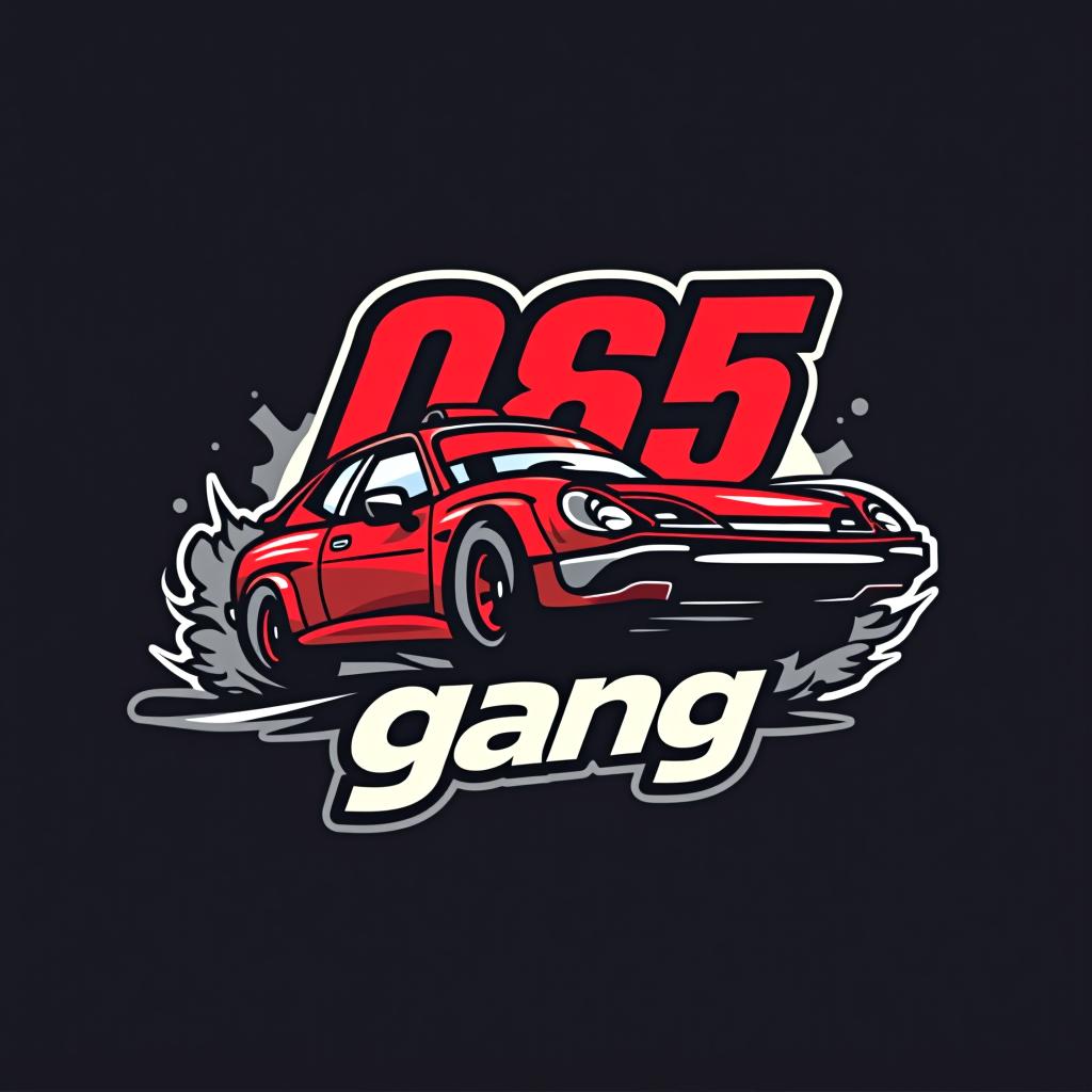  design a logo, equipe de carros de corrida , with the text '085 gang'.