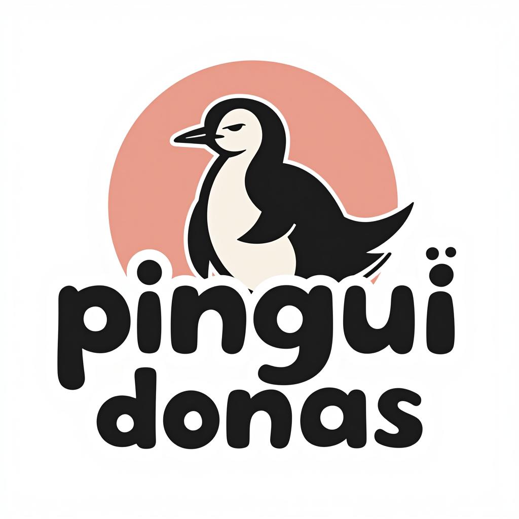  design a logo, , with the text 'pingui donas '.