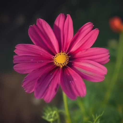 A Beautiful cosmos colored flower