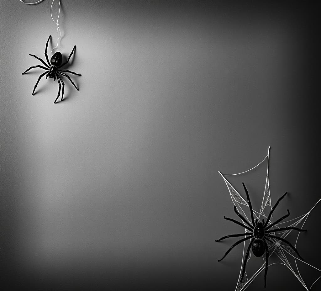  halloween themed blank background with a creepy spider, halloween, spooky, october, decorations, creepy, spider web, arachnid