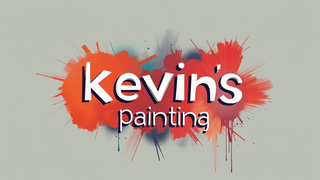  design a logo, in a minimalism style. painting service , with the text 'kevin’s painting '.