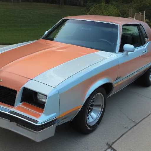 1986 cutlass cowl hood with sunrise color wrap