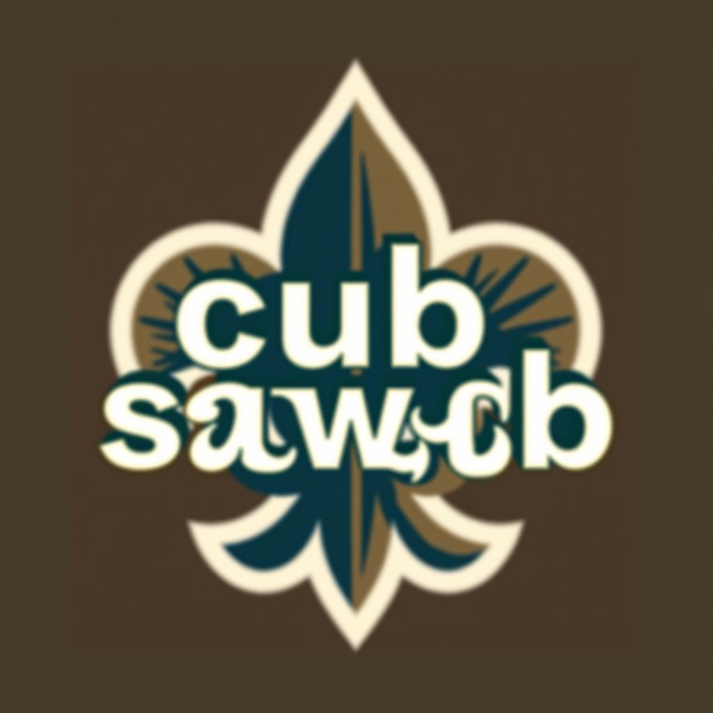  design a logo, , with the text 'cub scouts'.