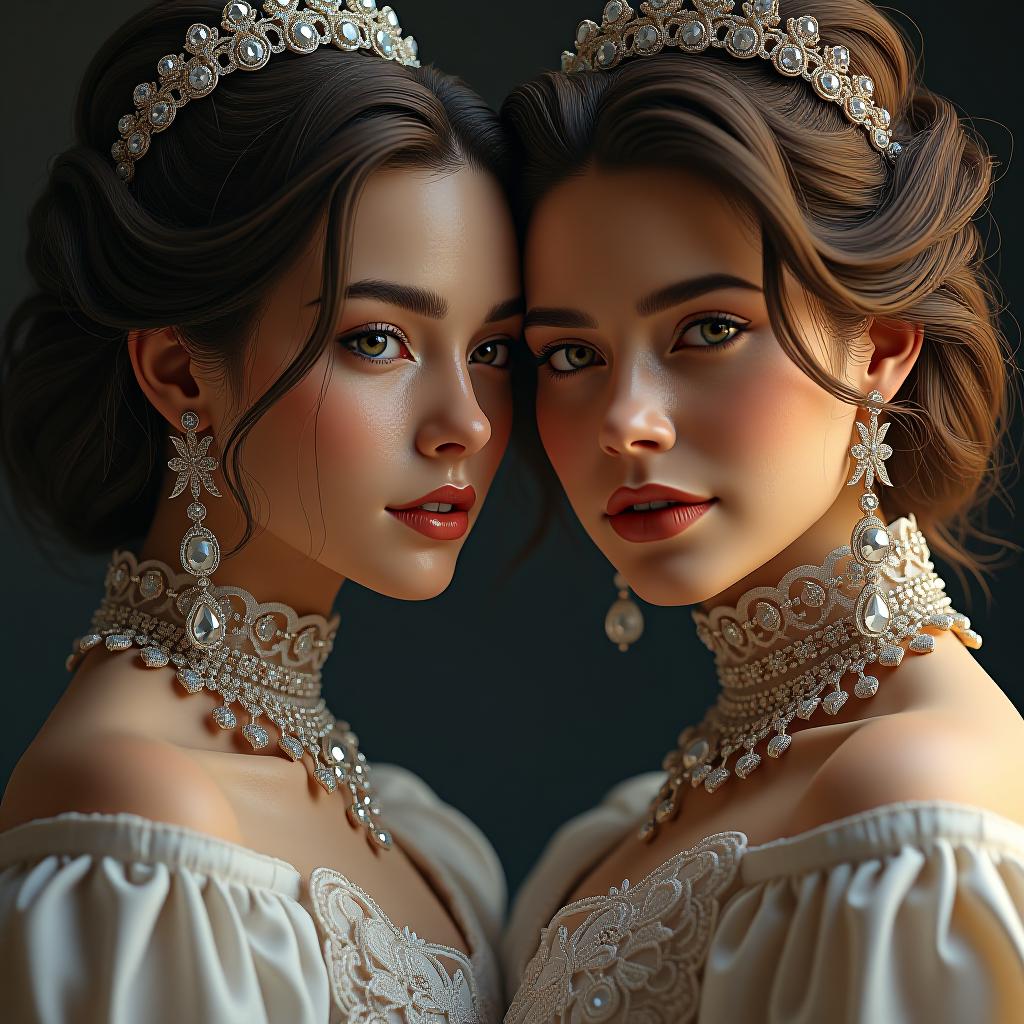  sylvia and crystal photo realistic, highly intricate and detailed, masterpiece, ultra high res,photography,8k resolution