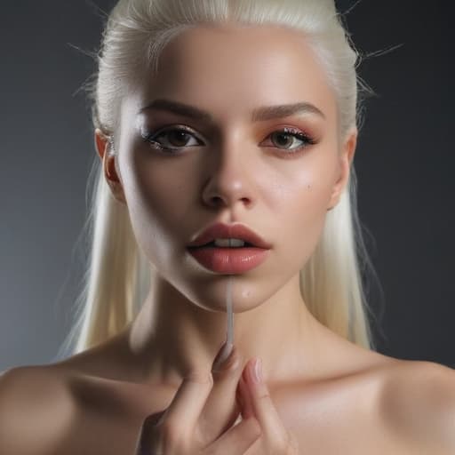 an ultra realistic photo of beautiful woman, model and /imagine Yolandi giving a blowjob symmetrical balance, in-frame hyperrealistic, full body, detailed clothing, highly detailed, cinematic lighting, stunningly beautiful, intricate, sharp focus, f/1. 8, 85mm, (centered image composition), (professionally color graded), ((bright soft diffused light)), volumetric fog, trending on instagram, trending on tumblr, HDR 4K, 8K