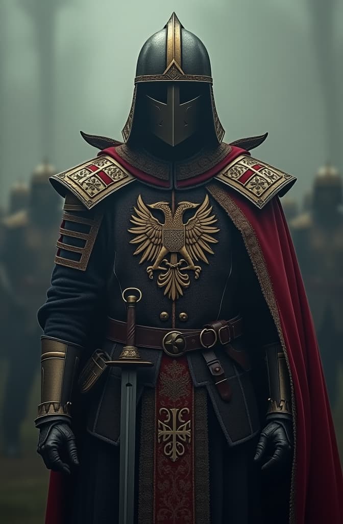  coat of arms of the army of serbia and kosovo hyperrealistic, full body, detailed clothing, highly detailed, cinematic lighting, stunningly beautiful, intricate, sharp focus, f/1. 8, 85mm, (centered image composition), (professionally color graded), ((bright soft diffused light)), volumetric fog, trending on instagram, trending on tumblr, HDR 4K, 8K