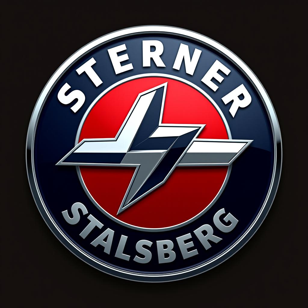  sterner and stalsberg text car logo, (logo:1.15), hq, hightly detailed, 4k