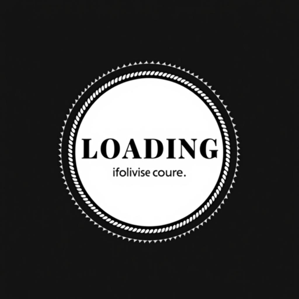  loading, (logo), elegant, chic, stylish, sophisticated, high fashion, modern serif font, monochrome, simple, iconic