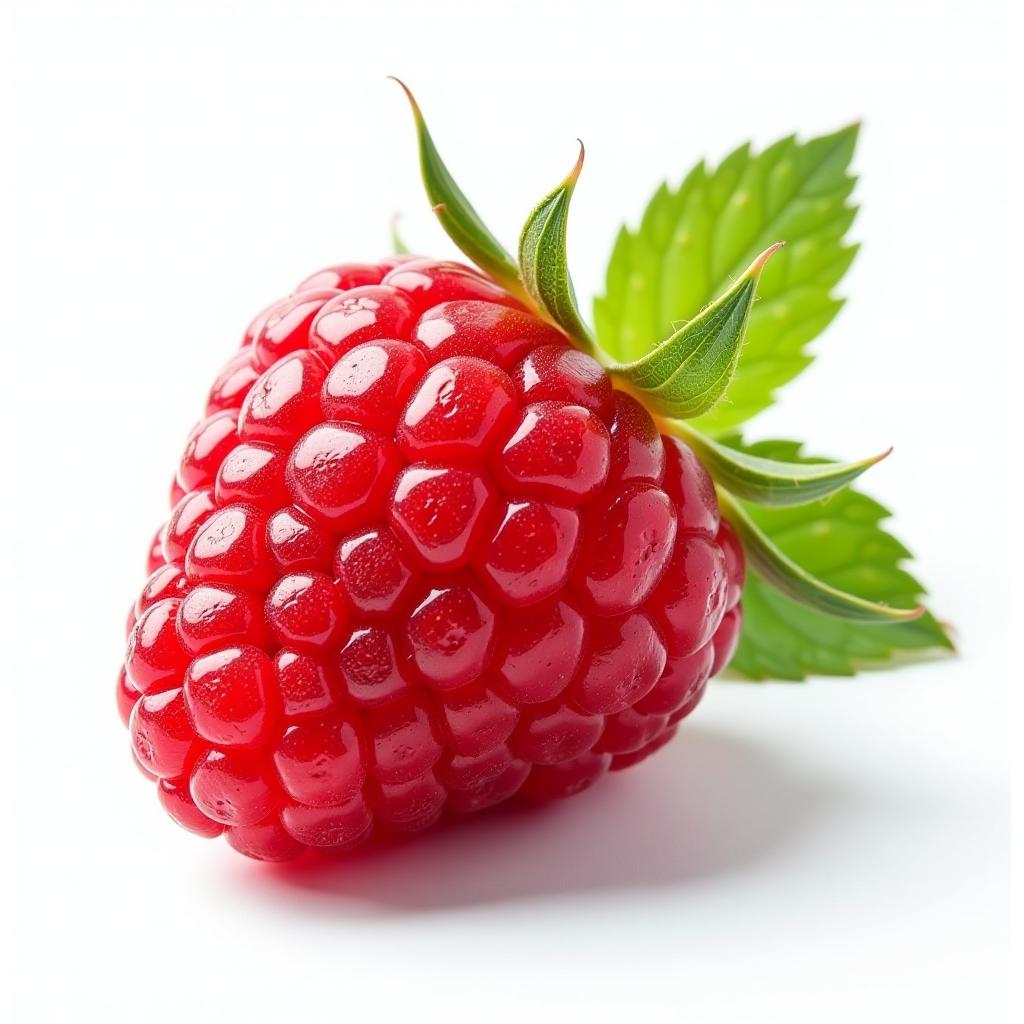  fresh raspberry, isolated on white background, juicy and vibrant, high quality, high details, hd, perfect composition, 4k epic detailed, highly detailed, sharp focus, high resolution