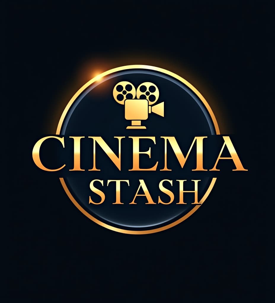  prompt: design a logo for a movie channel called "cinema stash". the logo should be sleek, modern, and sophisticated, with an advanced and fancy style. incorporate elements like a film reel, a vintage movie camera, or a cinematic spotlight. use a luxurious color palette of deep gold, black, and royal blue. the typography should be elegant and bold, with a slight futuristic touch. the overall design should evoke a sense of cinematic magic and premium quality.::4