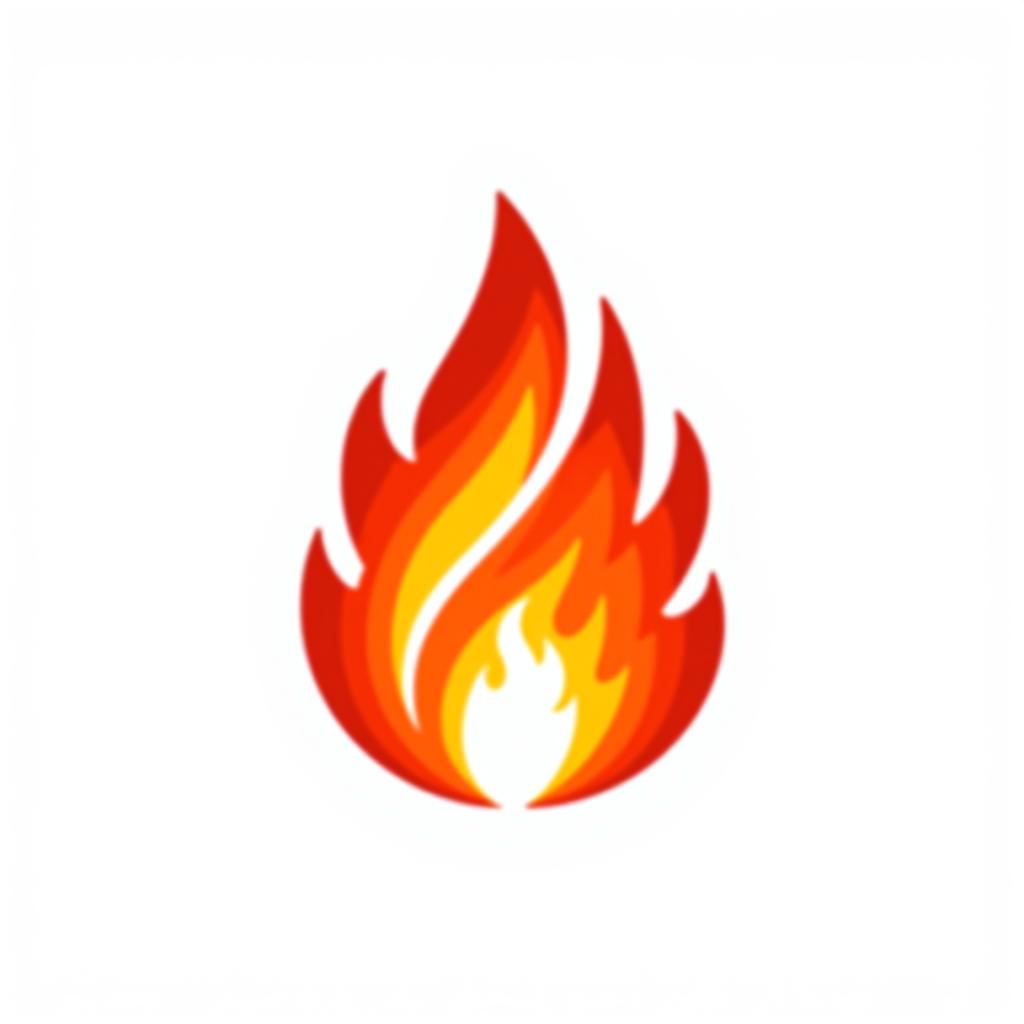  logo, fire icon, logo, graphics, 8k, white background, ui, ux, website