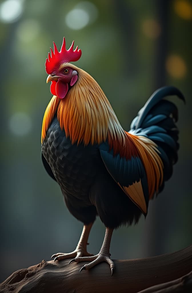  un pollo comiendo un pollo hyperrealistic, full body, detailed clothing, highly detailed, cinematic lighting, stunningly beautiful, intricate, sharp focus, f/1. 8, 85mm, (centered image composition), (professionally color graded), ((bright soft diffused light)), volumetric fog, trending on instagram, trending on tumblr, HDR 4K, 8K