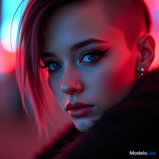  ultra realistic close up portrait ((beautiful pale cyberpunk female with heavy black eyeliner)), blue eyes, shaved side haircut, hyper detail, cinematic lighting, magic neon, dark red city, canon eos r3, nikon, f/1.4, iso 200, 1/160s, 8k, raw, unedited, symmetrical balance, in frame, 8k hyperrealistic, full body, detailed clothing, highly detailed, cinematic lighting, stunningly beautiful, intricate, sharp focus, f/1. 8, 85mm, (centered image composition), (professionally color graded), ((bright soft diffused light)), volumetric fog, trending on instagram, trending on tumblr, HDR 4K, 8K