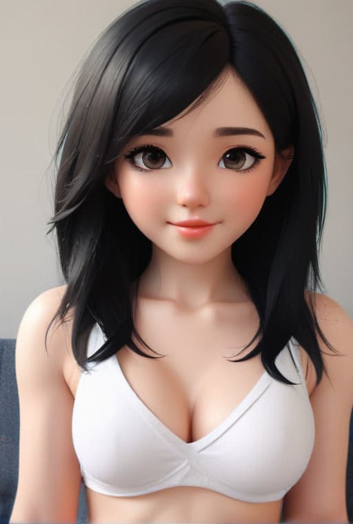 Body, 3D, Pretty, Adult, Cute, Cartoon, Style