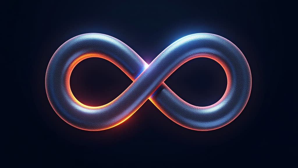  a 3d generated symbol for infinity