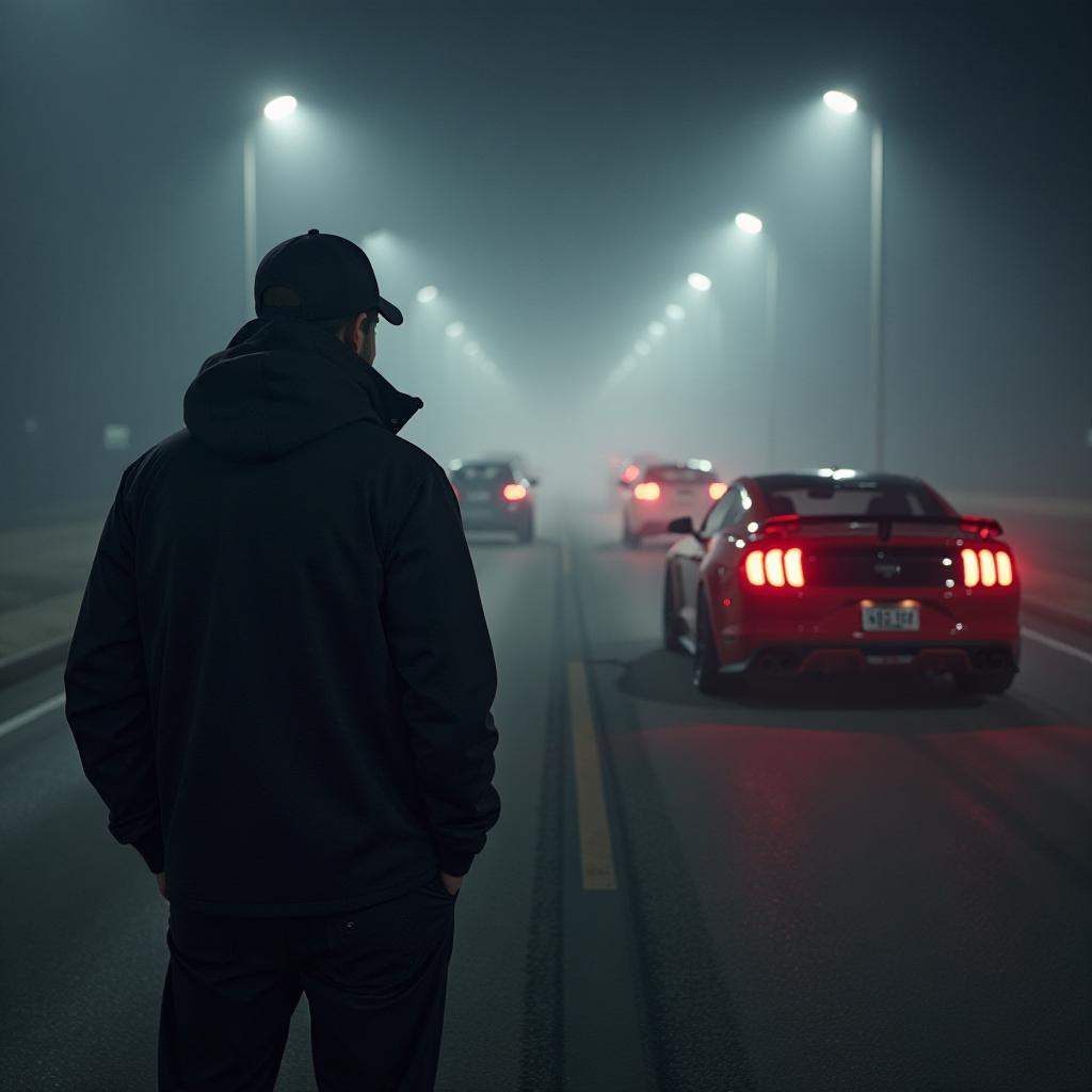  the amp micron 4.80 amplifier stands against the backdrop of cars with car audio, fog, and dimmed light. hyperrealistic, full body, detailed clothing, highly detailed, cinematic lighting, stunningly beautiful, intricate, sharp focus, f/1. 8, 85mm, (centered image composition), (professionally color graded), ((bright soft diffused light)), volumetric fog, trending on instagram, trending on tumblr, HDR 4K, 8K