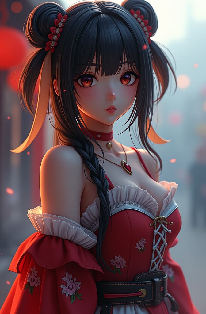  anime girl hyperrealistic, full body, detailed clothing, highly detailed, cinematic lighting, stunningly beautiful, intricate, sharp focus, f/1. 8, 85mm, (centered image composition), (professionally color graded), ((bright soft diffused light)), volumetric fog, trending on instagram, trending on tumblr, HDR 4K, 8K